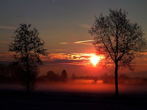 Sonnenaufgang über Altheim